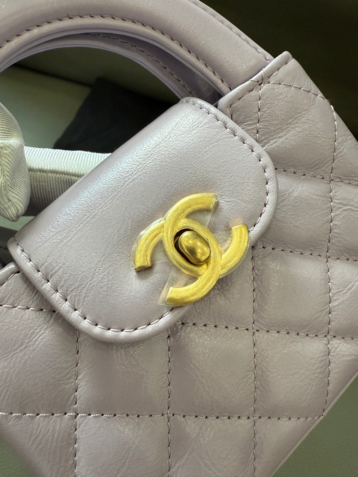 Chanel - 24P Kelly Nano Mini Flap Bag - Lambskin leather - Lavender Purple - (mini)