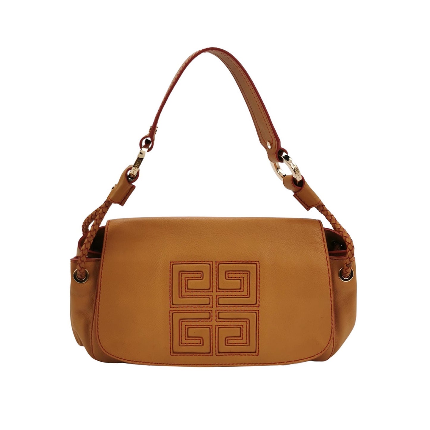 Givenchy - Givenchy 4G Emblem Shoulder Bag - Leather - Camel - (Medium)