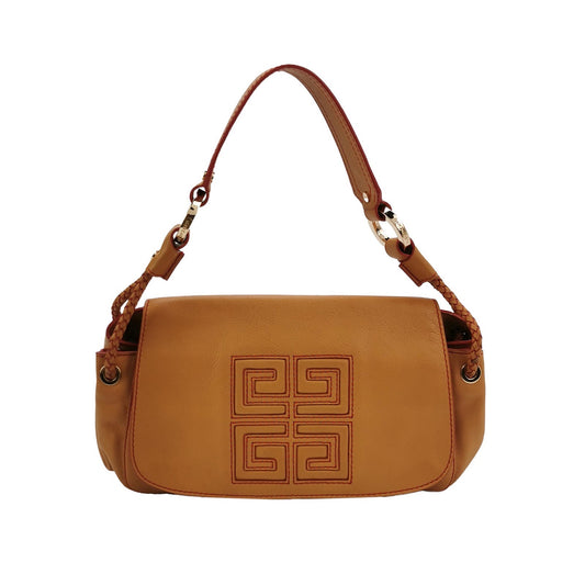 Givenchy - Givenchy 4G Emblem Shoulder Bag - Leather - Camel - (Medium)