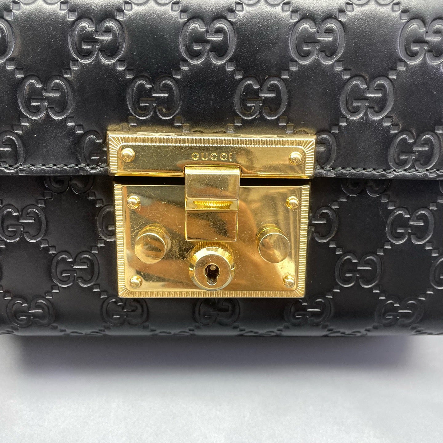 Gucci - Padlock - Leather - Black - (small)