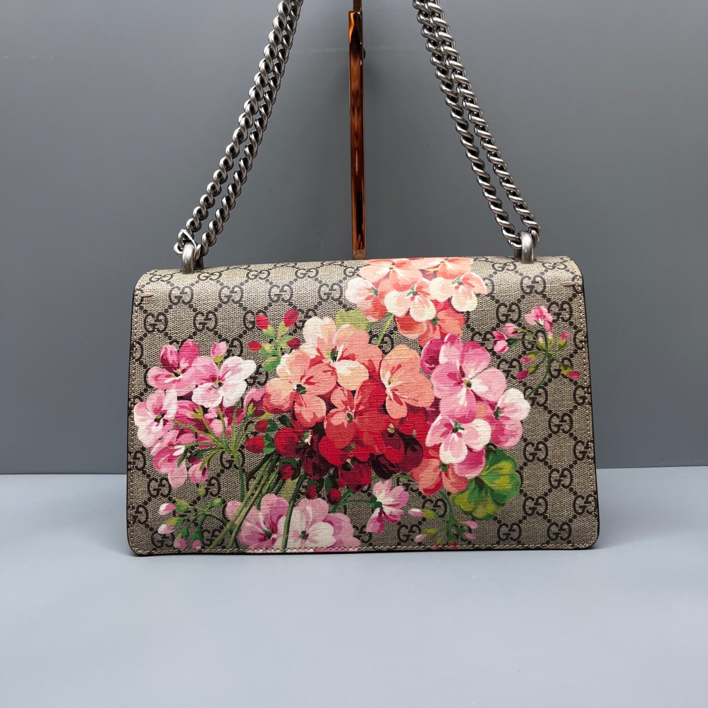 Gucci - Dionysus Shoulder Bag with Floral Print - Coated canvas and suede - Multicolour - (medium)