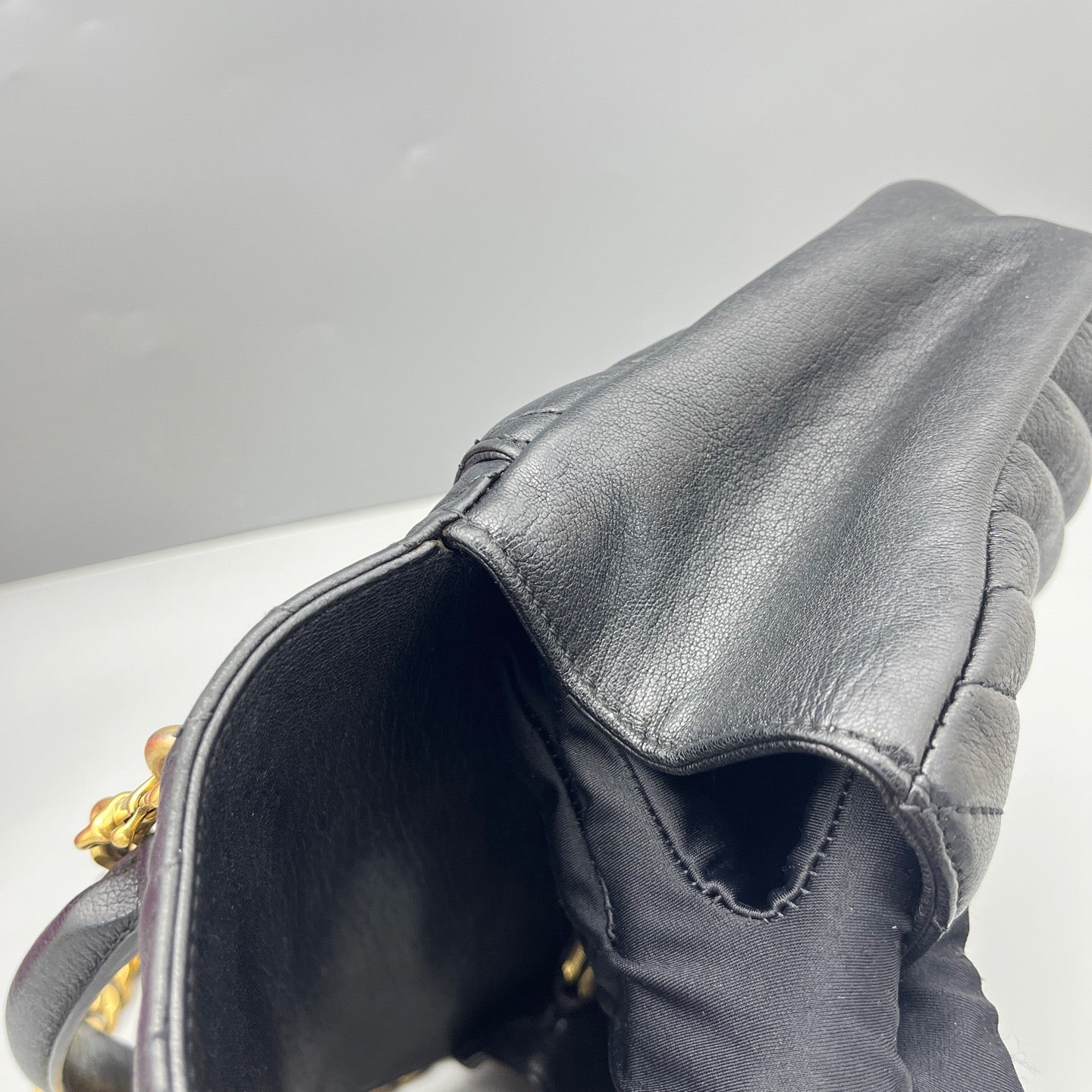 Saint Laurent - Collège Monogram Messenger Bag - Calfskin leather - Black - (medium)
