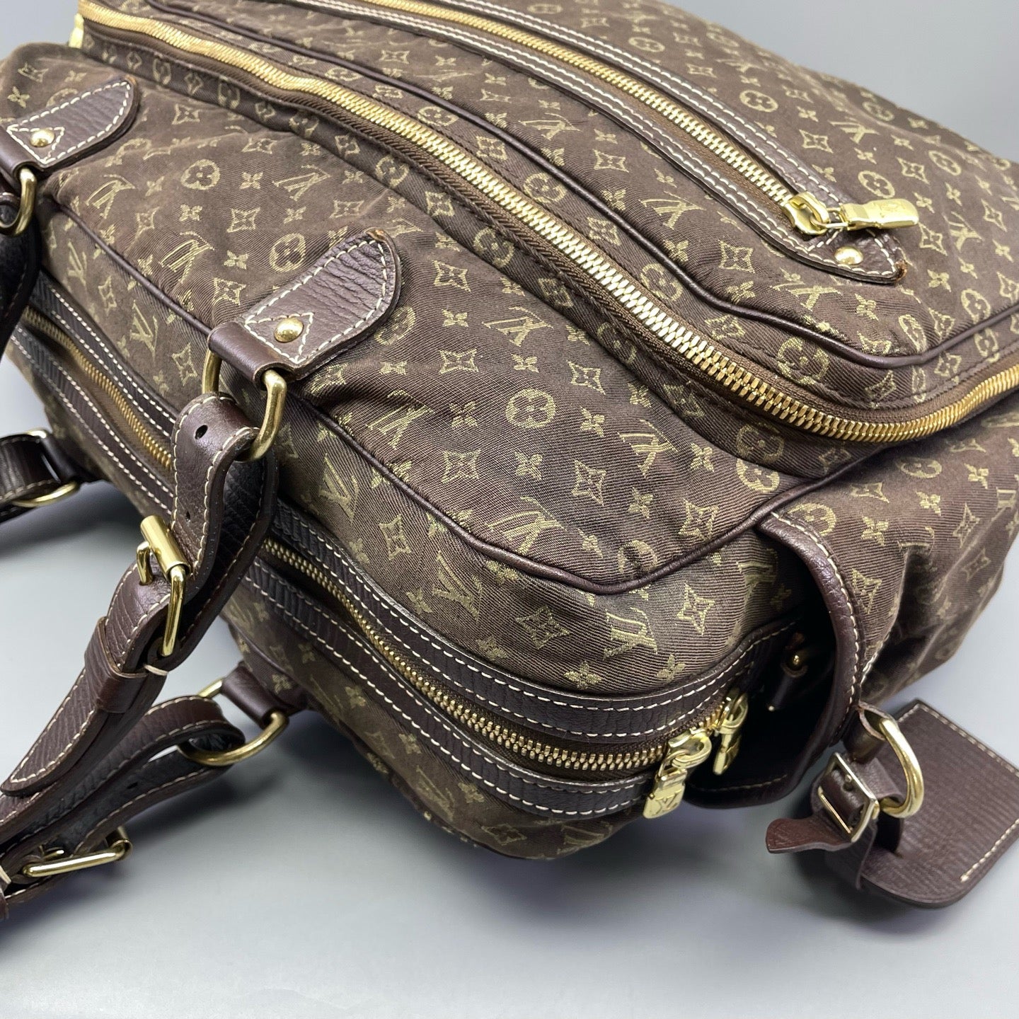 Louis Vuitton - Monogram Denim Messenger Bag - Denim with Leather trim - Brown - (large)