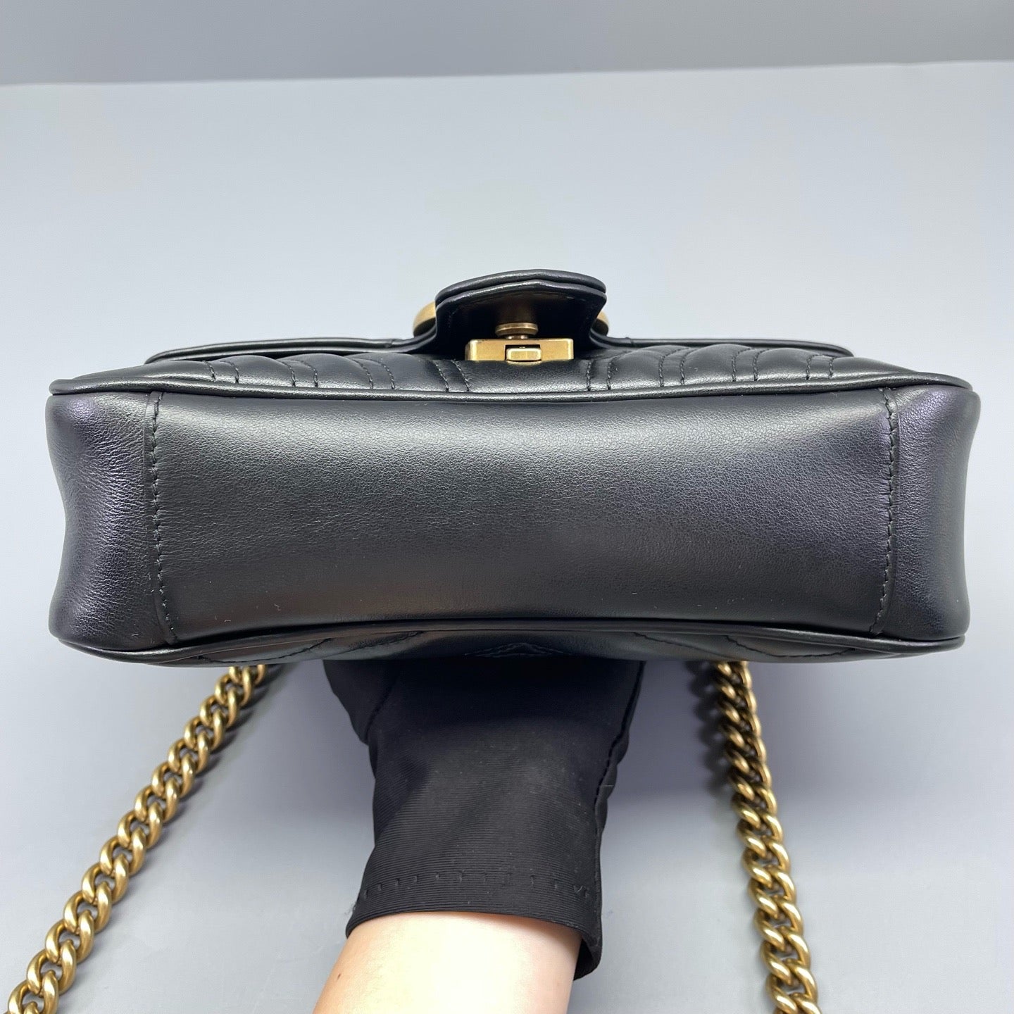 Gucci - GG Marmont Matelasse Mini Bag - Leather - Black - (mini)