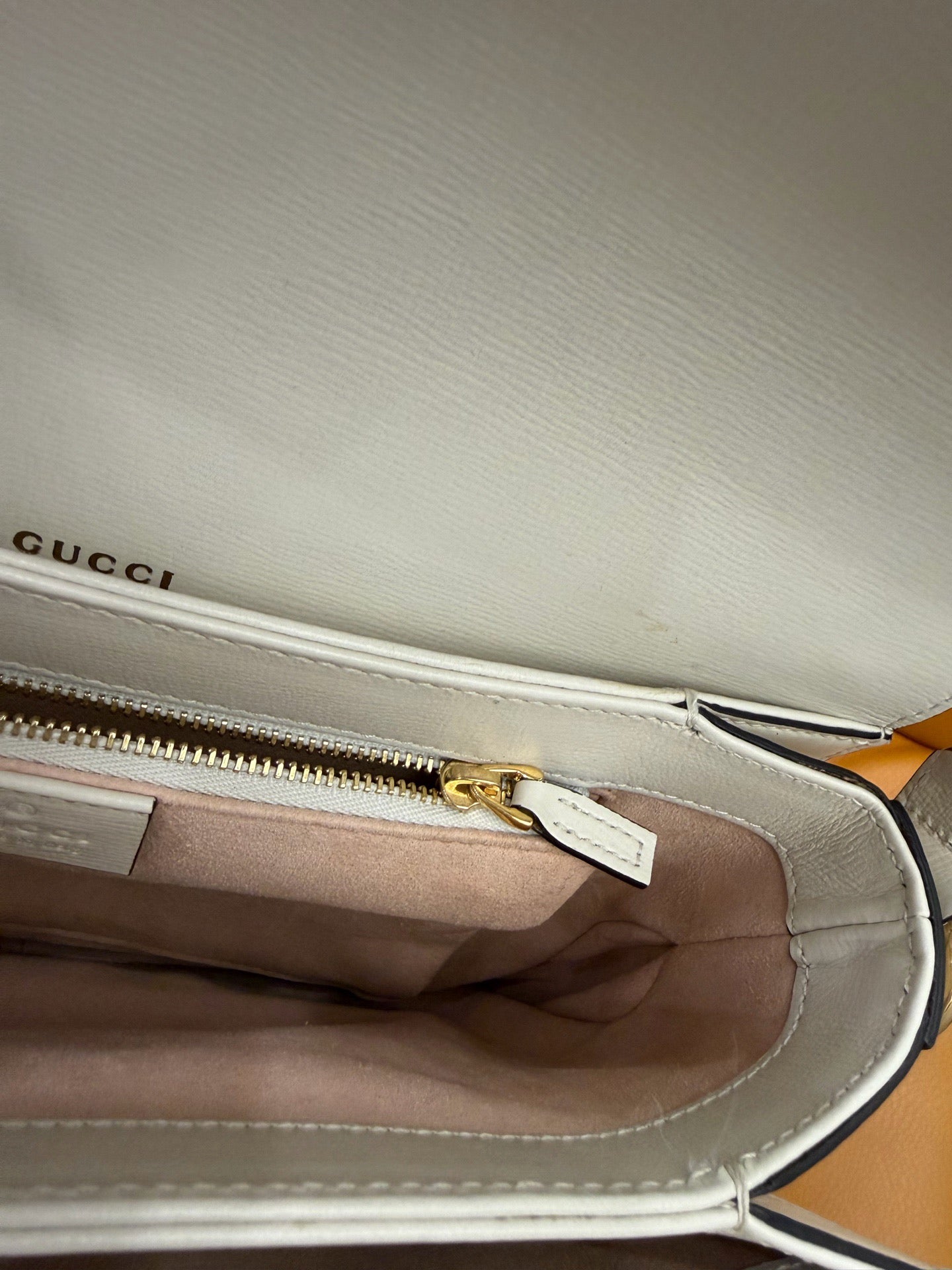 Gucci - Horsebit 1955 Shoulder Bag - Grained leather - White - (Medium)