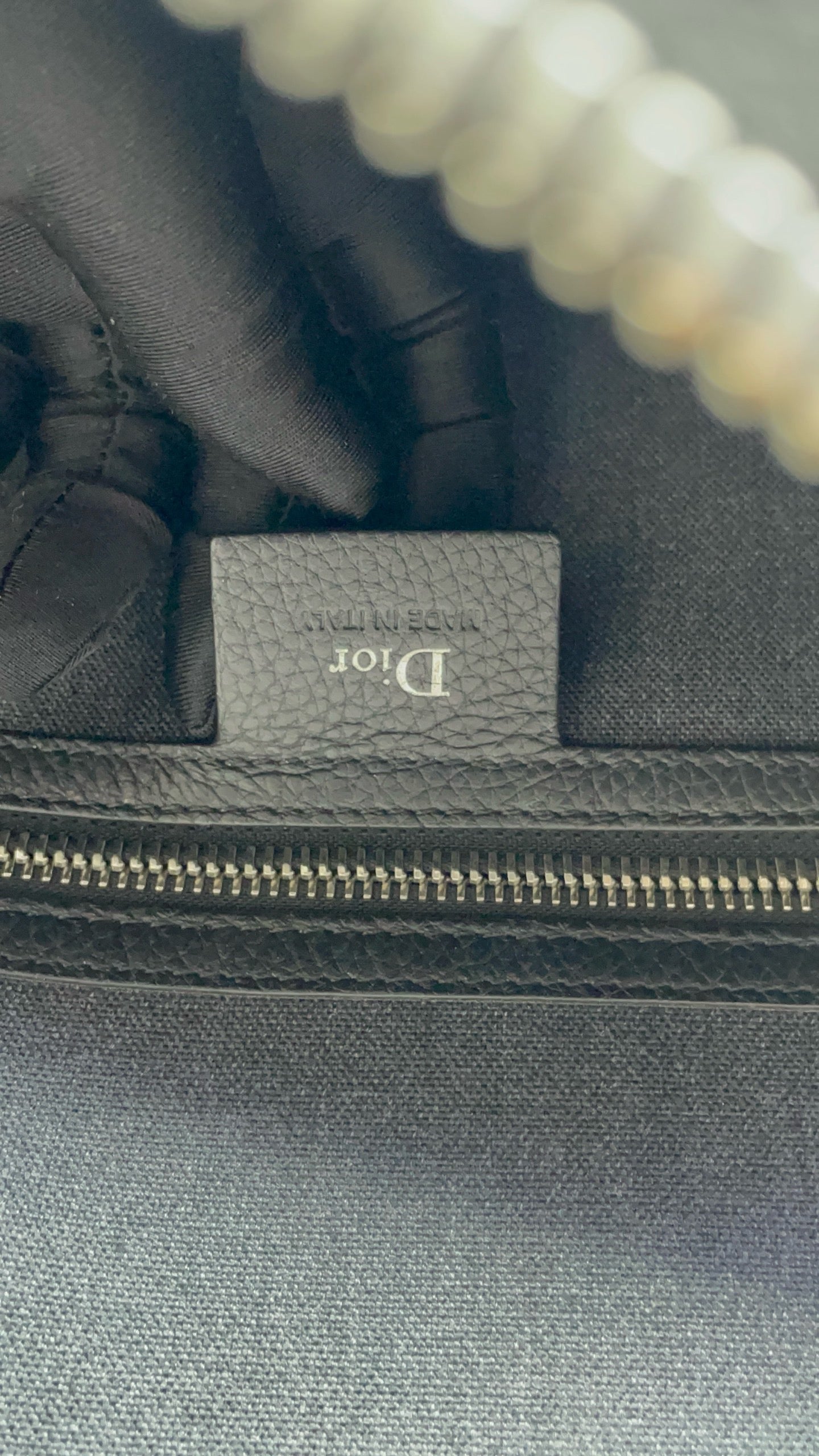 Dior - Briefcase L6676 - Grained leather - Black - (Medium)