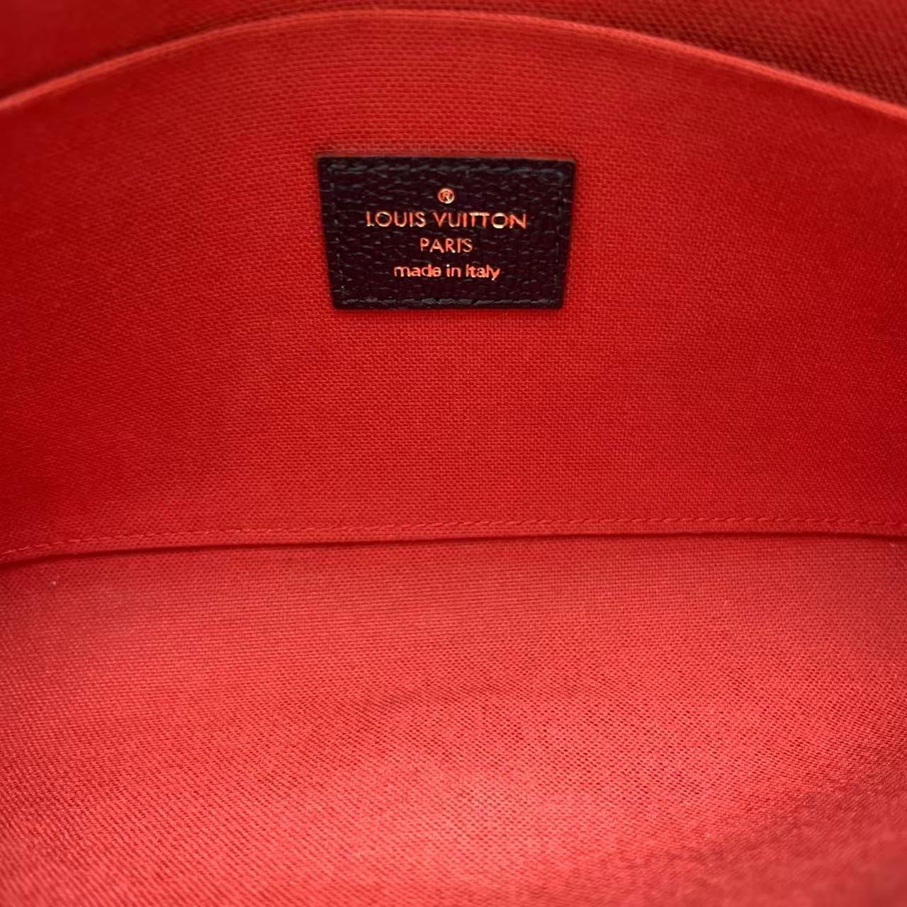 Louis Vuitton - Pochette Félicie - Monogram Empreinte leather - Navy with Red trim - (mini)