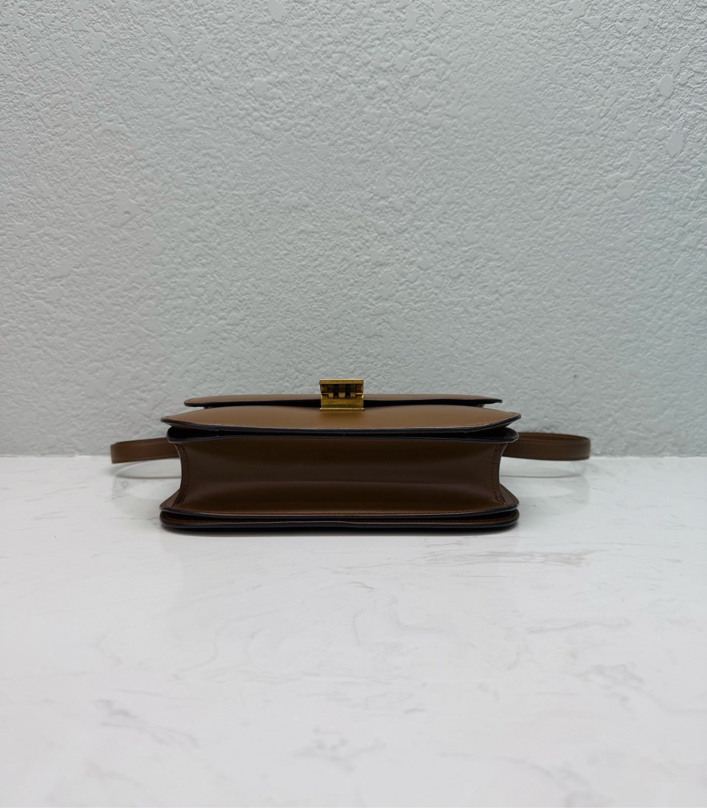 Celine - Classic Box Bag - Leather - Brown - (medium)