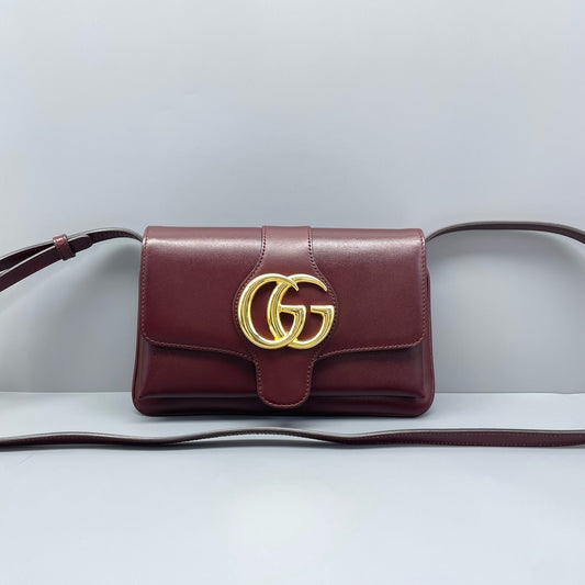 Gucci - Arli - Smooth leather - Burgundy - (small)