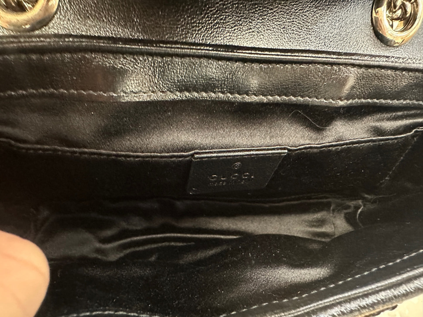 Gucci - Marmont Flap Bag - Sequins - Black - (mini)