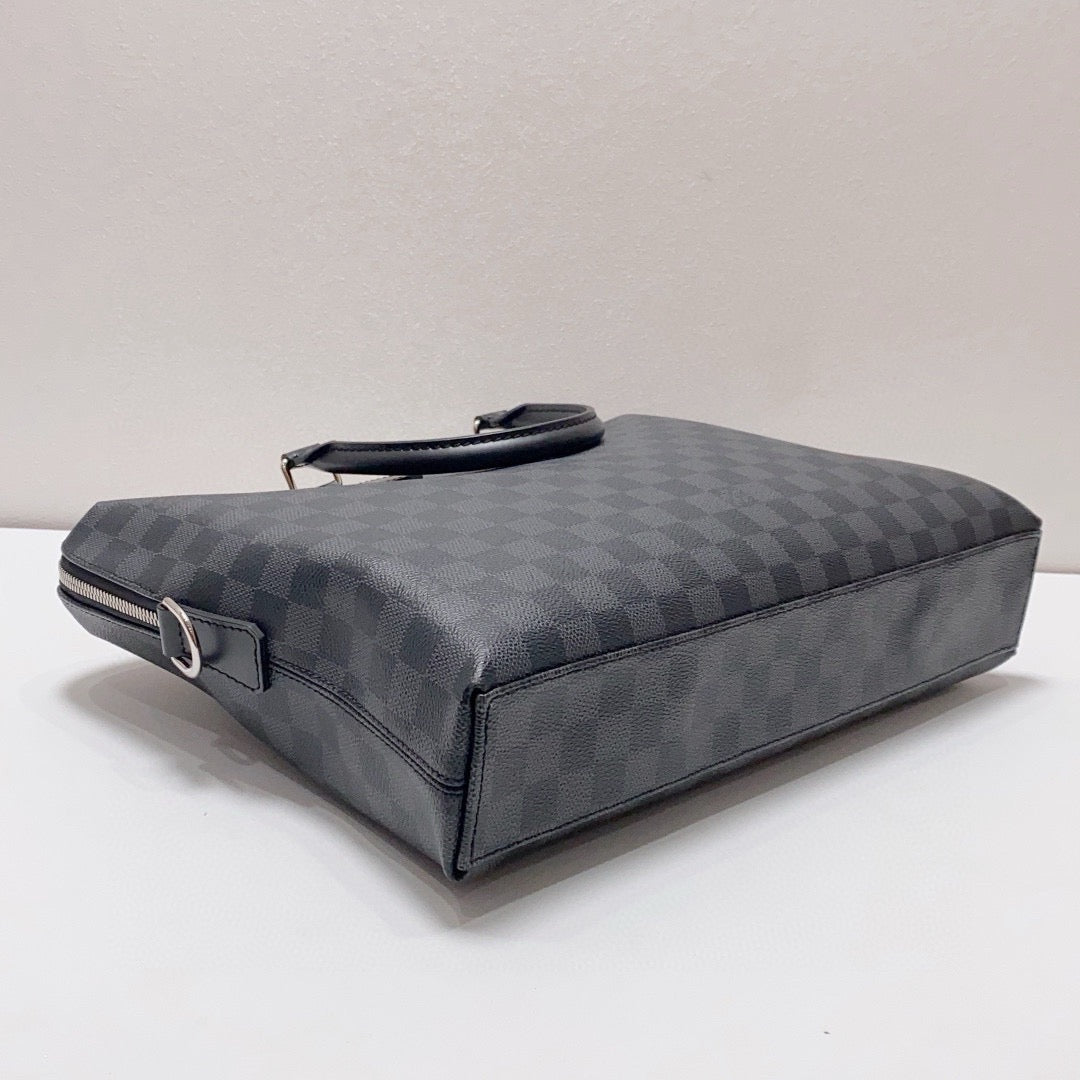 Louis Vuitton - Briefcase - Damier Graphite coated canvas with leather trim - Black - (large)