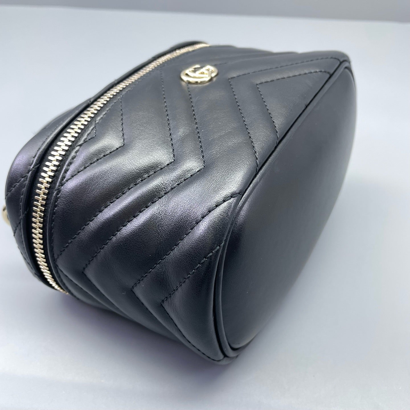Gucci - GG Marmont Small Vanity Case - Leather - Black - (mini)