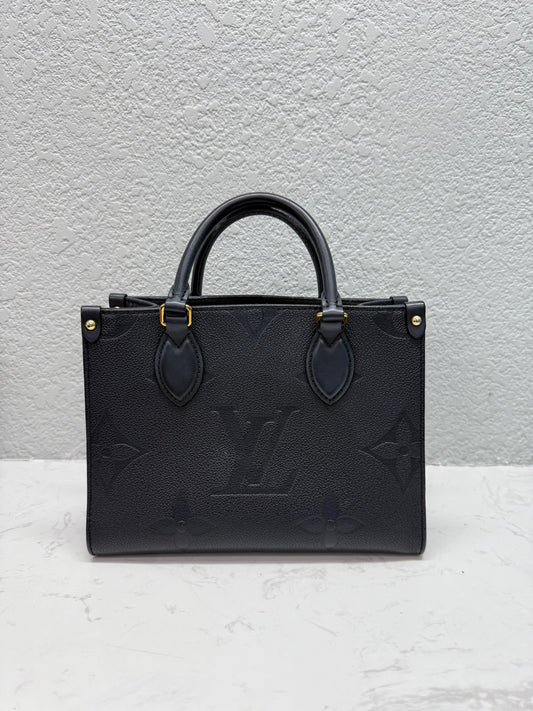 Louis Vuitton - OnTheGo PM - Monogram Empreinte Leather - Black - (Small)