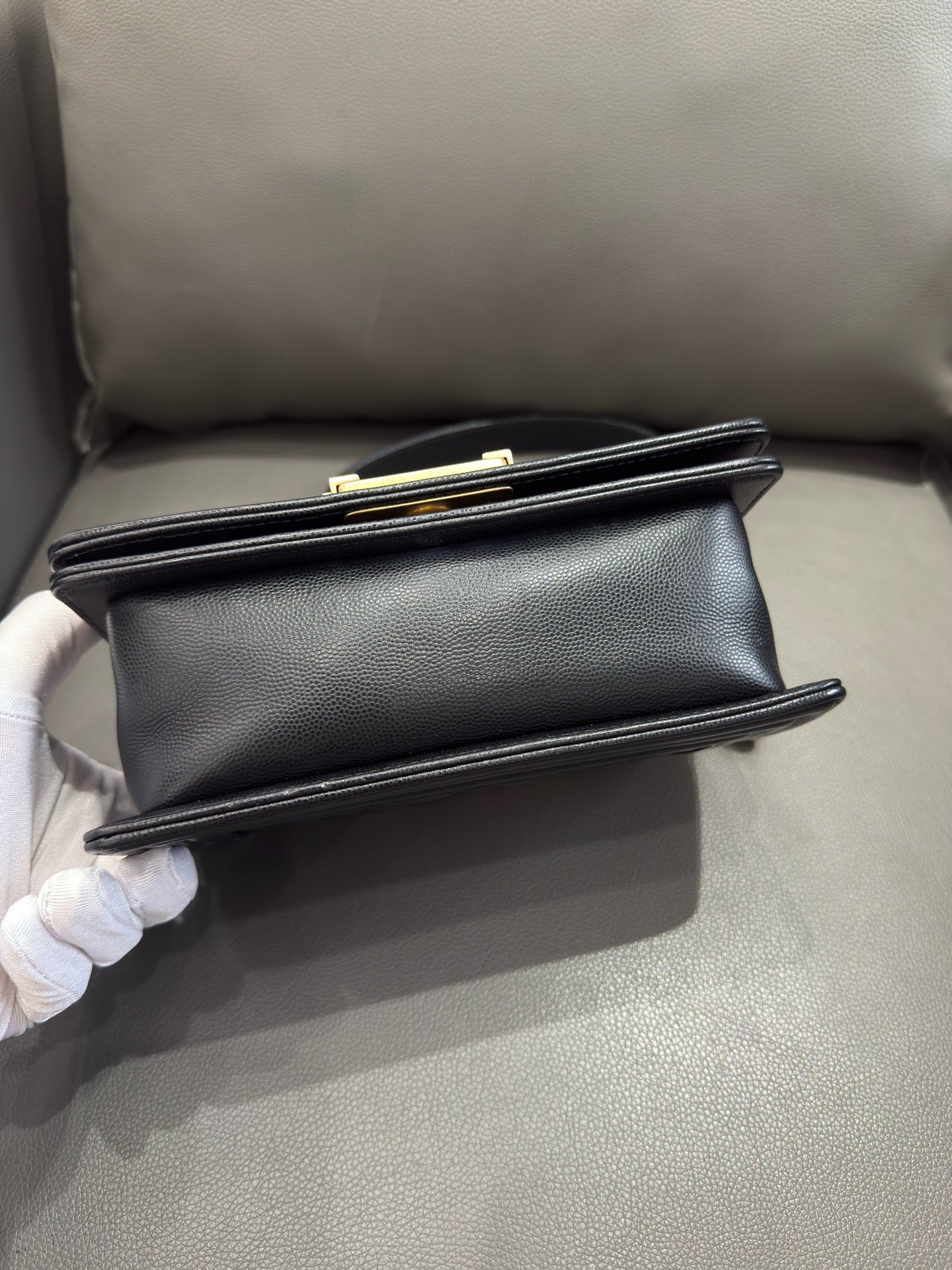 Chanel - Boy Bag - Caviar leather - Black - (Small)