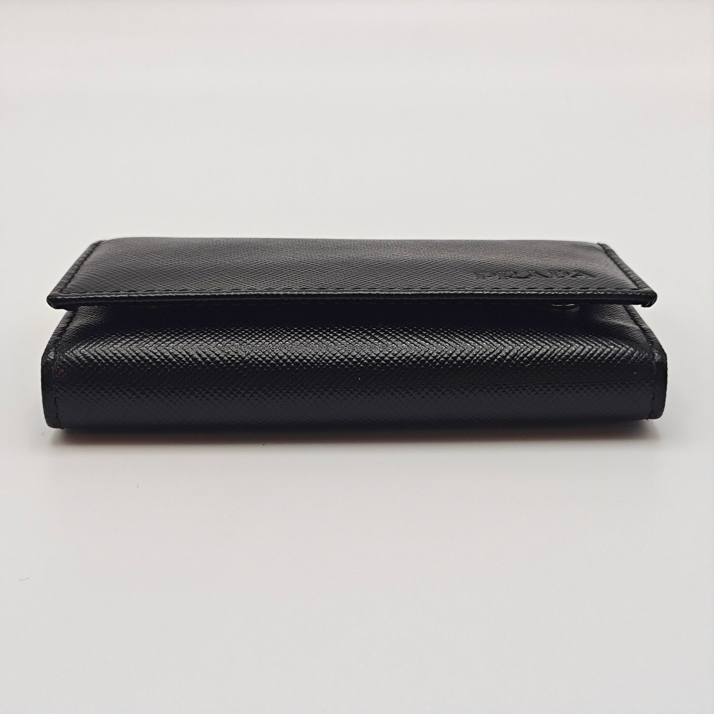 Prada - Saffiano 6-Hook Key Case - Saffiano leather - Black - (Small)
