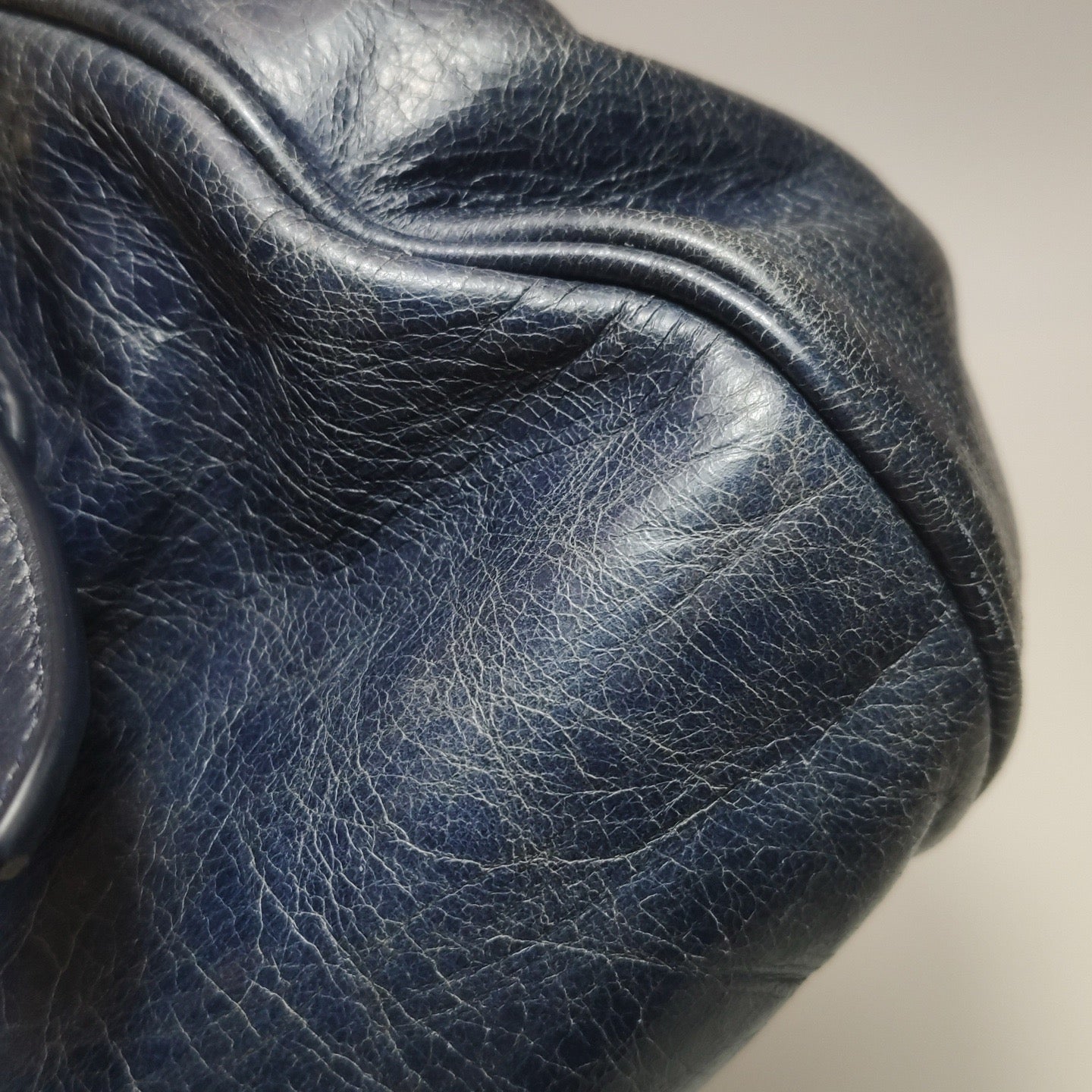 Miu Miu - Vitello Lux Bow Satchel - Cowhide leather - Navy - (Medium)
