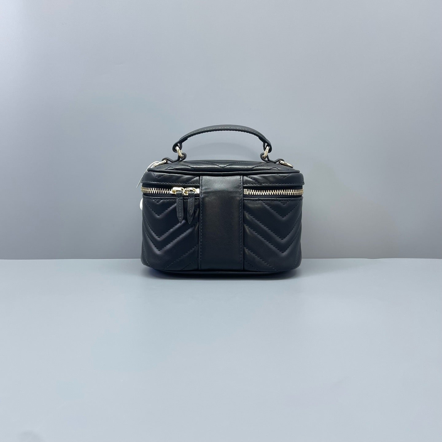 Gucci - GG Marmont Small Vanity Case - Leather - Black - (mini)