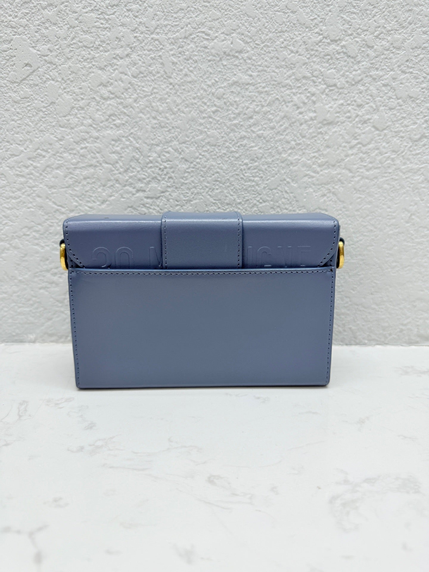 Dior - Montaigne Box Mini - Leather - Blue - (mini)