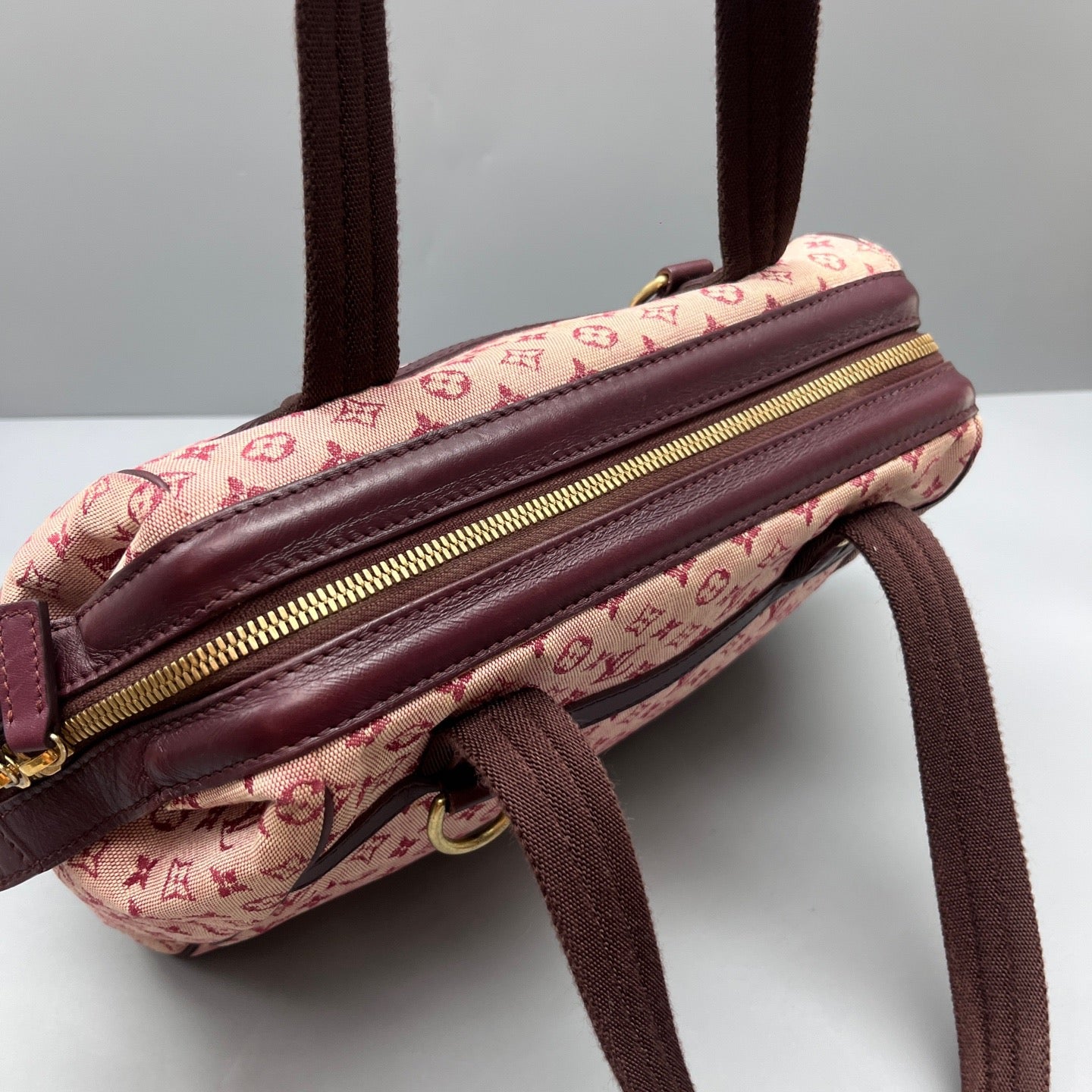 Louis Vuitton - Monogram Denim Boston Handbag - Denim canvas with leather trim - Multicolour - (small)