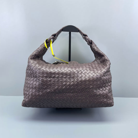Bottega Veneta - Hobo Bag - Lambskin leather - Dark Brown - (Large)