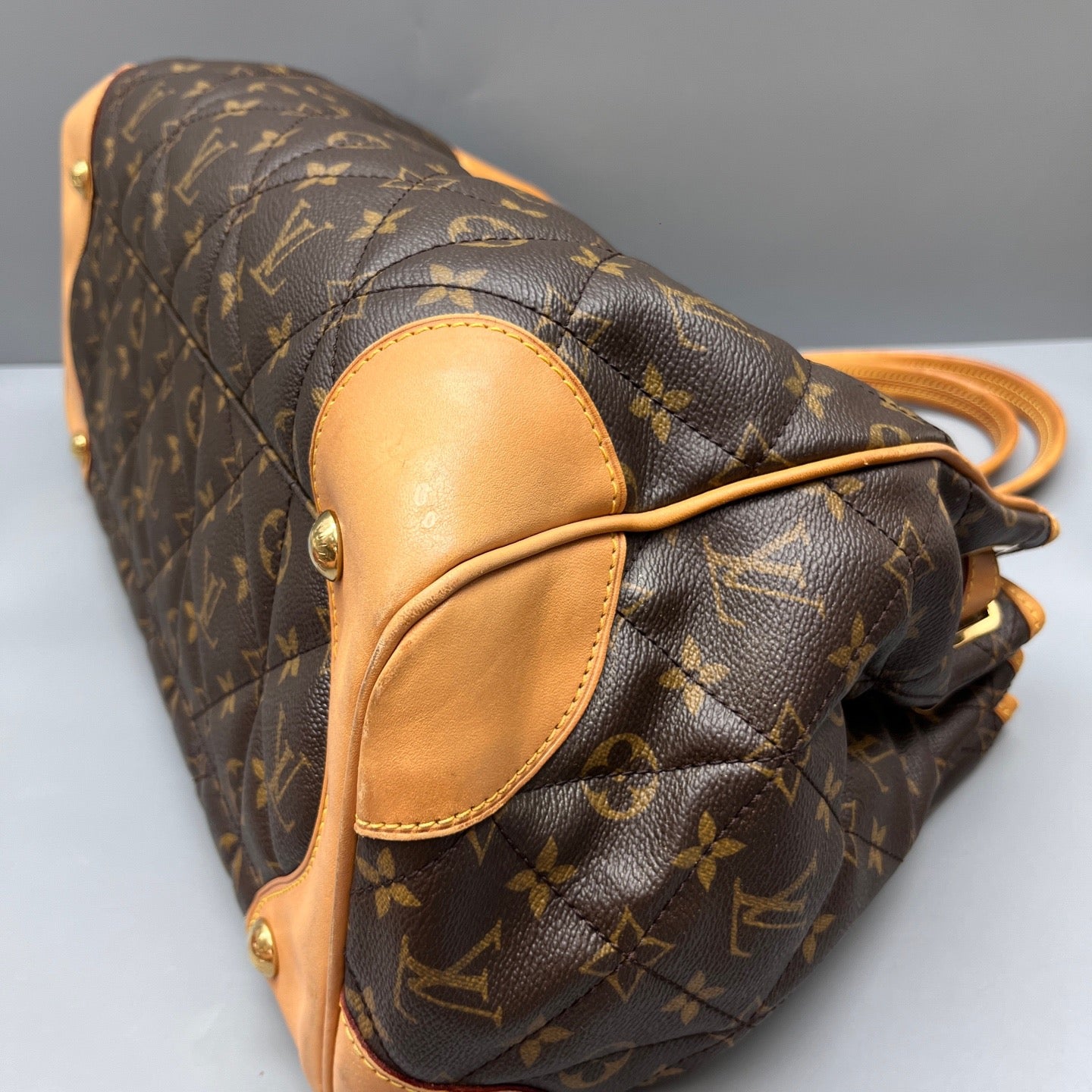 Louis Vuitton - Monogram Quilted Satchel - Monogram coated canvas with Vachetta leather trim - Brown - (Medium)