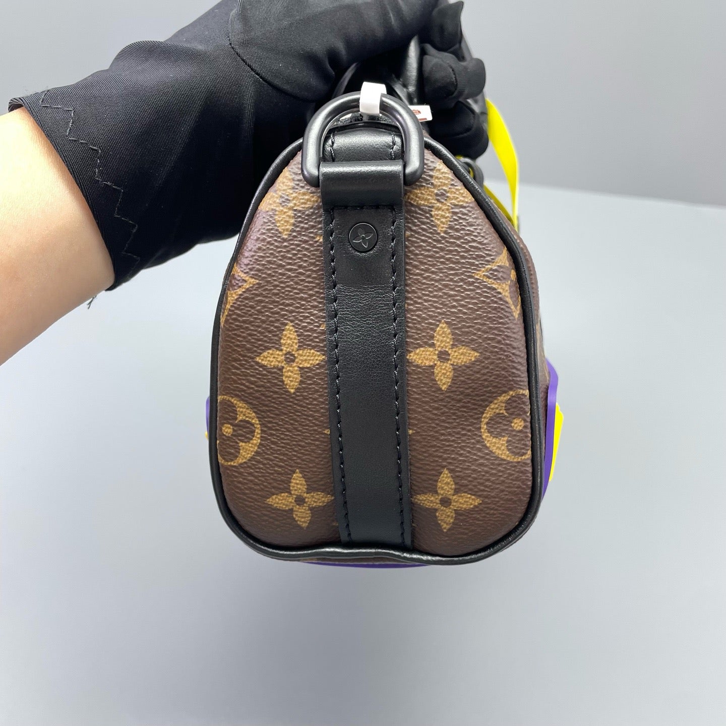 Louis Vuitton - Keepall Bandoulière XS Show Model - Monogram coated canvas with leather trims and rubber details - Brown, Black, Purple, Yellow - (mini)