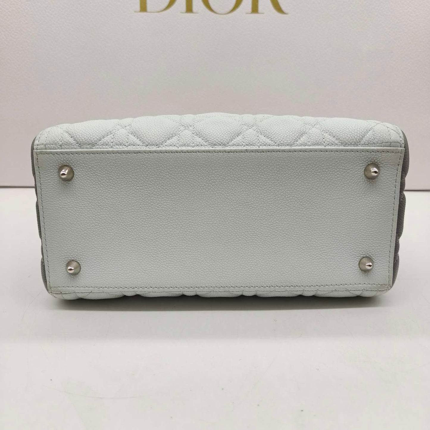 Dior - Lady Dior Medium (5-Grid) - Grained leather - Multicolour - (medium)