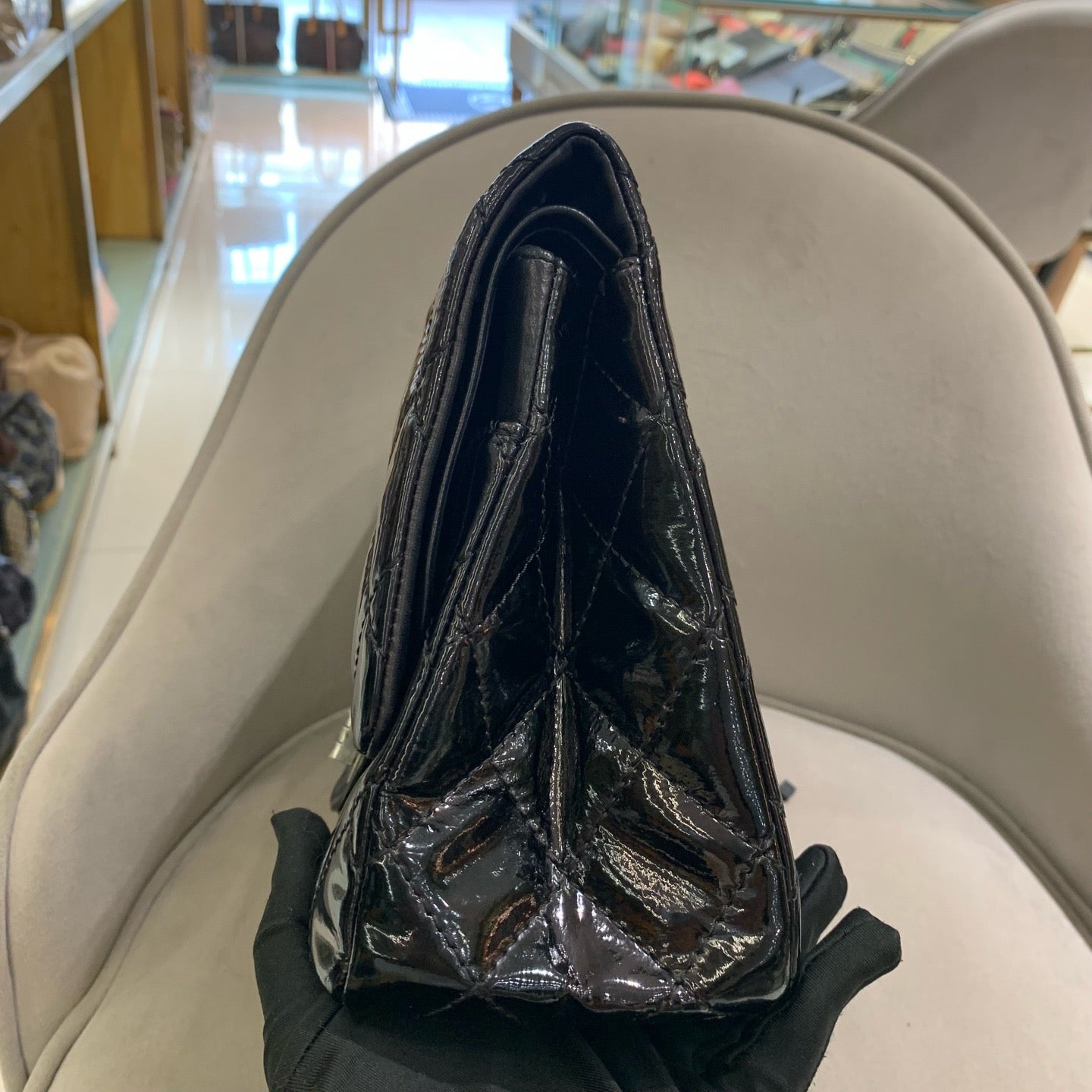 Chanel - 2.55 Reissue - Patent leather - Black - (Large)