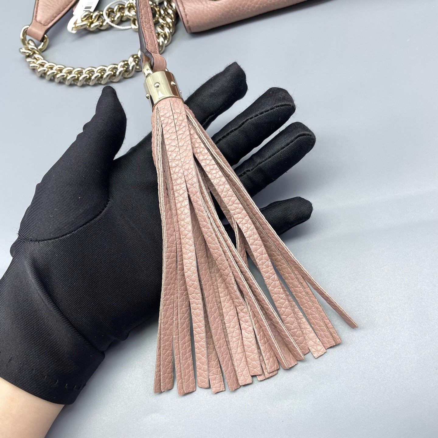 Gucci - Soho Chain Shoulder Bag - Grained leather - Pink - (medium)
