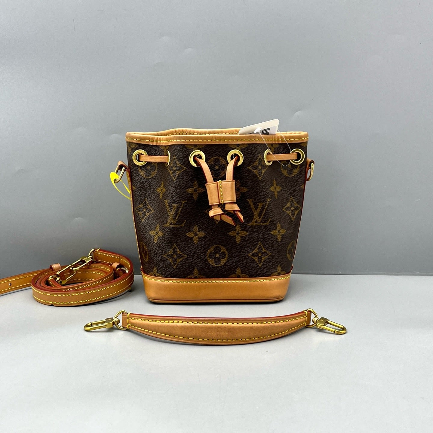 Louis Vuitton - Nano Noé - Monogram coated canvas with Vachetta leather trim - Brown - (mini)