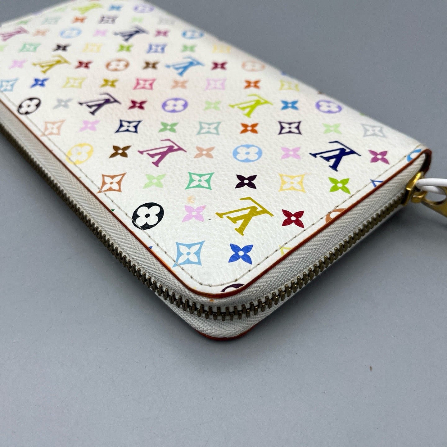 Louis Vuitton - Zippy Wallet - Monogram Multicolore coated canvas with leather lining - White, Multicolour - (Medium)