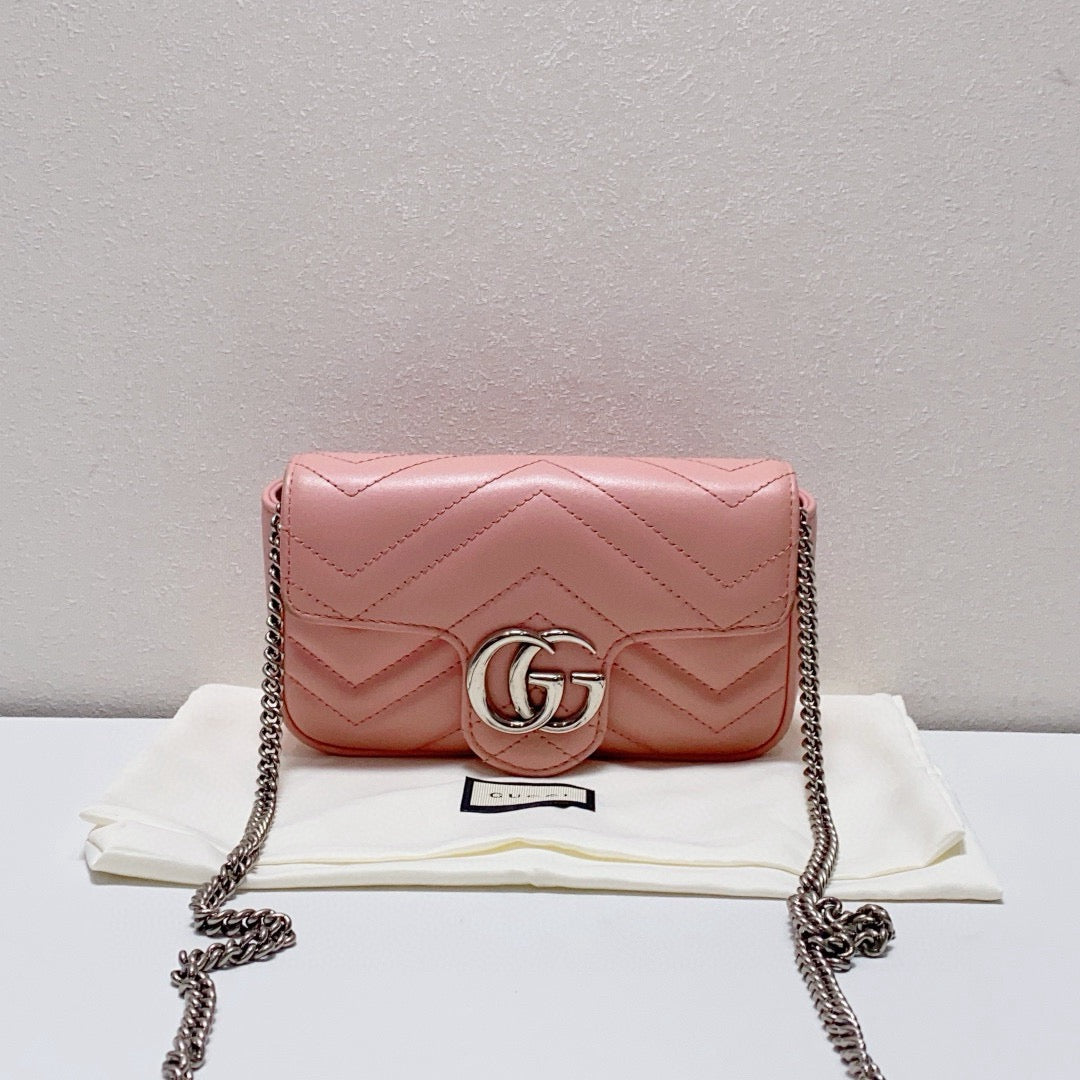 Gucci - Marmont Mini - Leather - Pink - (mini)