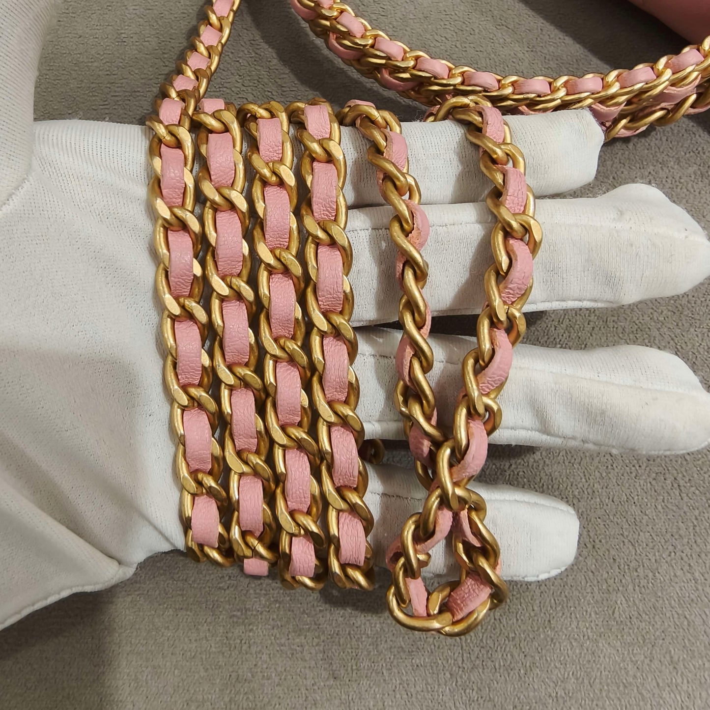 Chanel - 22K WOC with Top Handle Chain Bag - Lambskin leather - Pink - (mini)