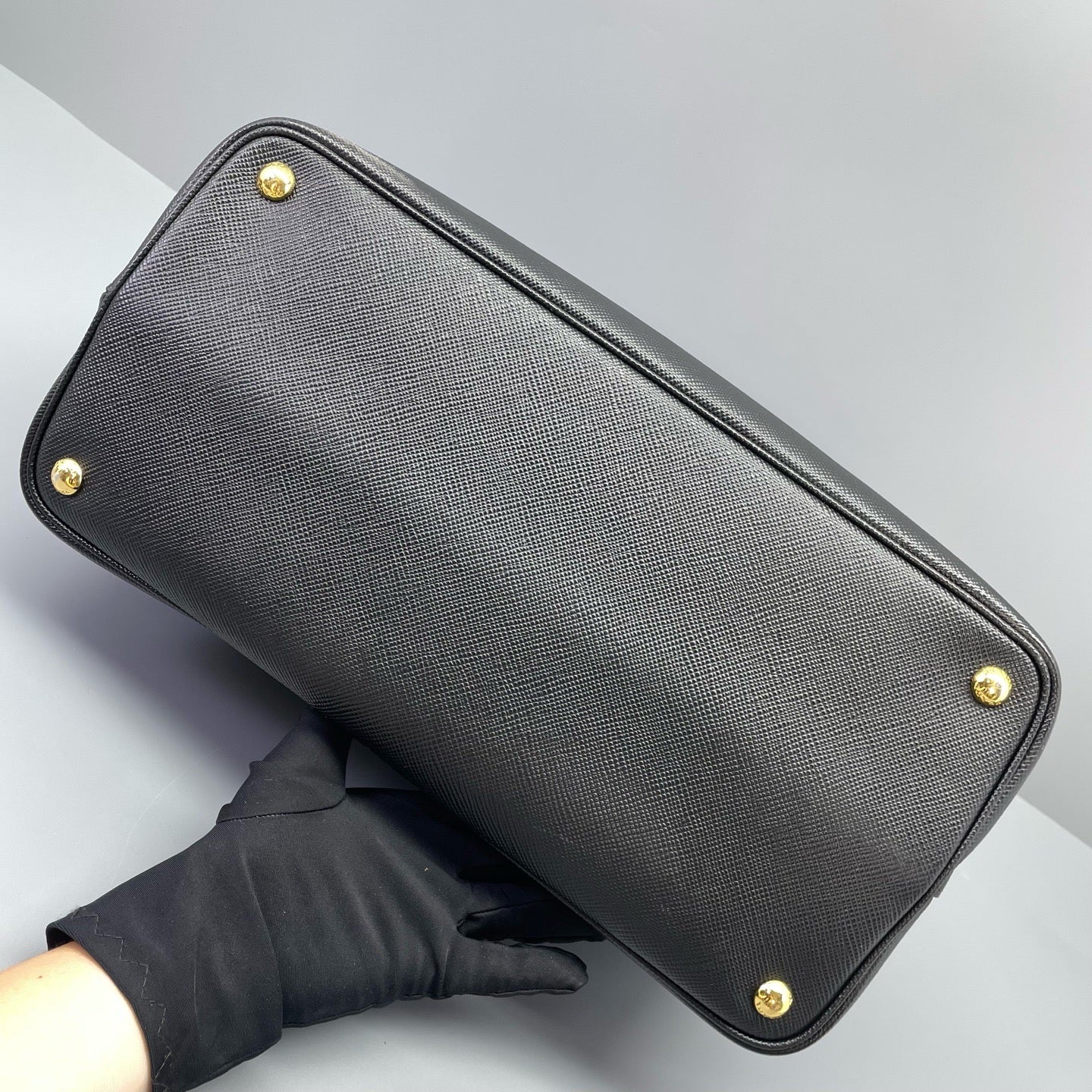 Prada - Double Tote Bag - Saffiano leather - Black - (medium)
