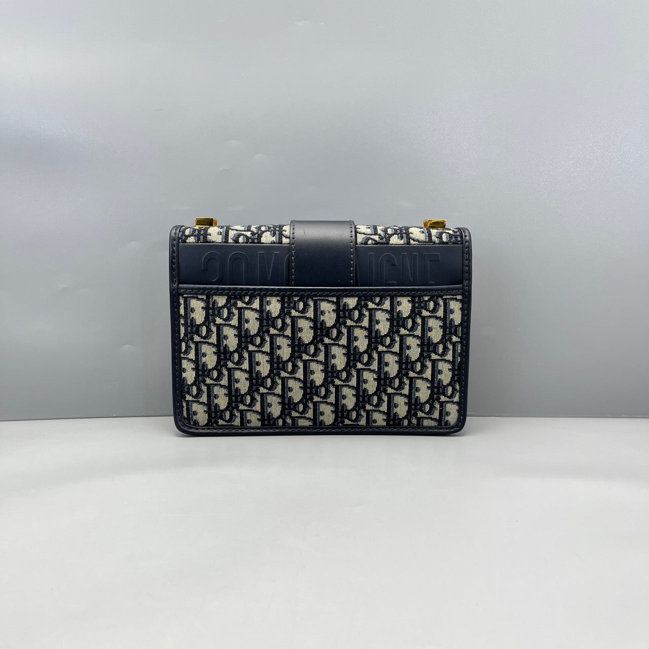 Dior - Montaigne 30 - Dior Oblique jacquard canvas with leather trim - Blue - (medium)