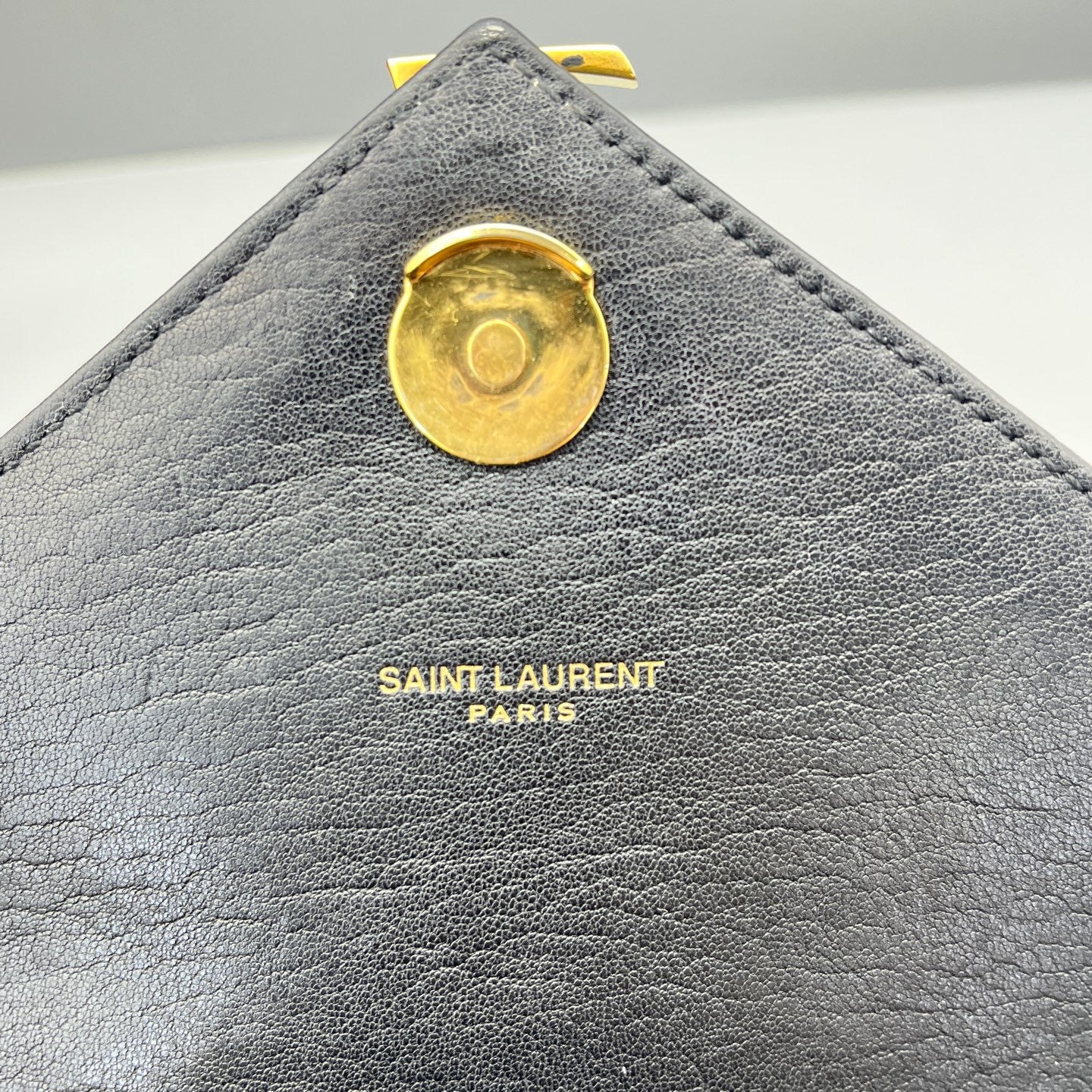 Saint Laurent - Collège Monogram Messenger Bag - Calfskin leather - Black - (medium)