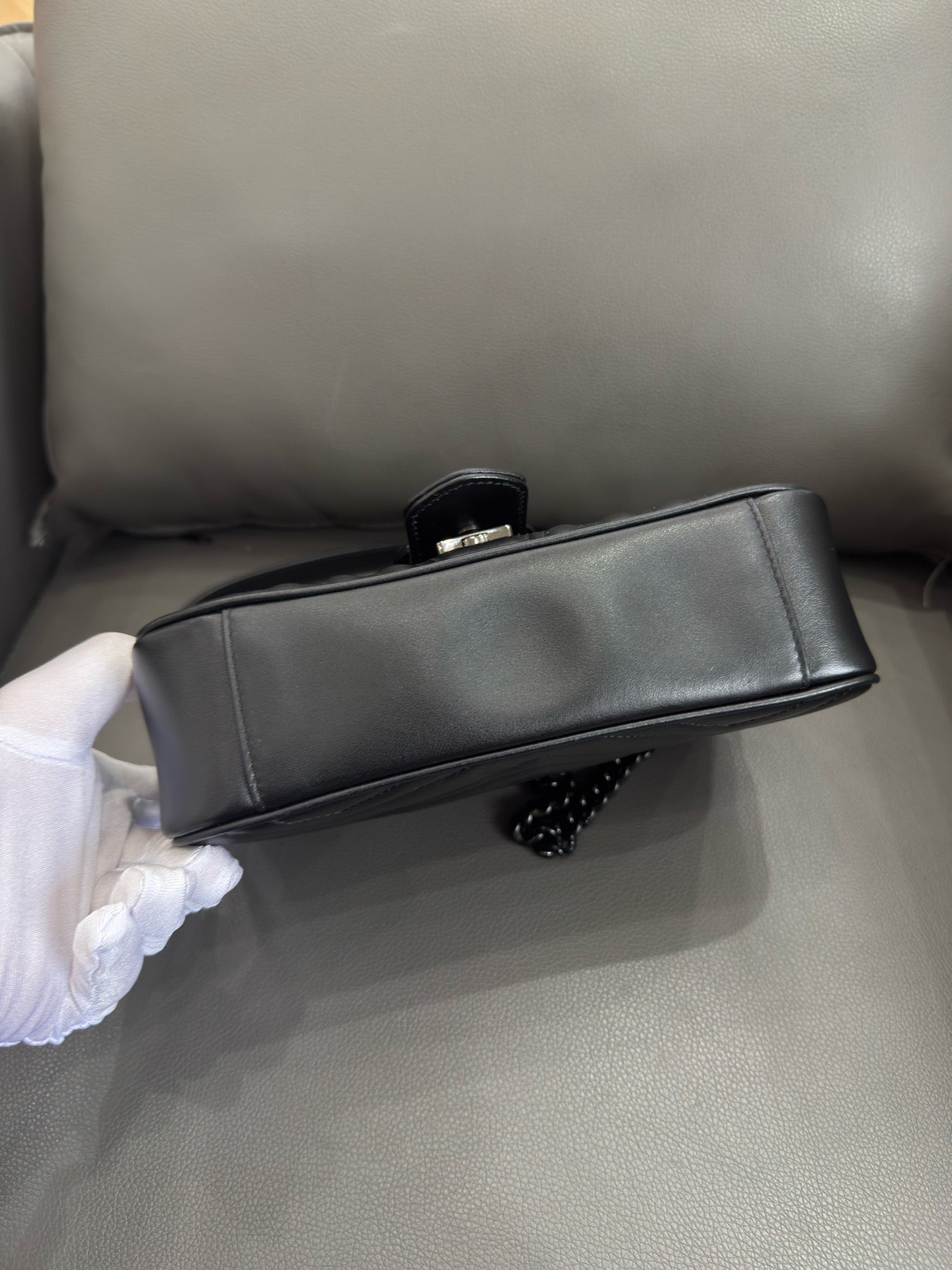 Gucci - GG Marmont Matelassé Mini Bag - Leather - Black - (Mini)