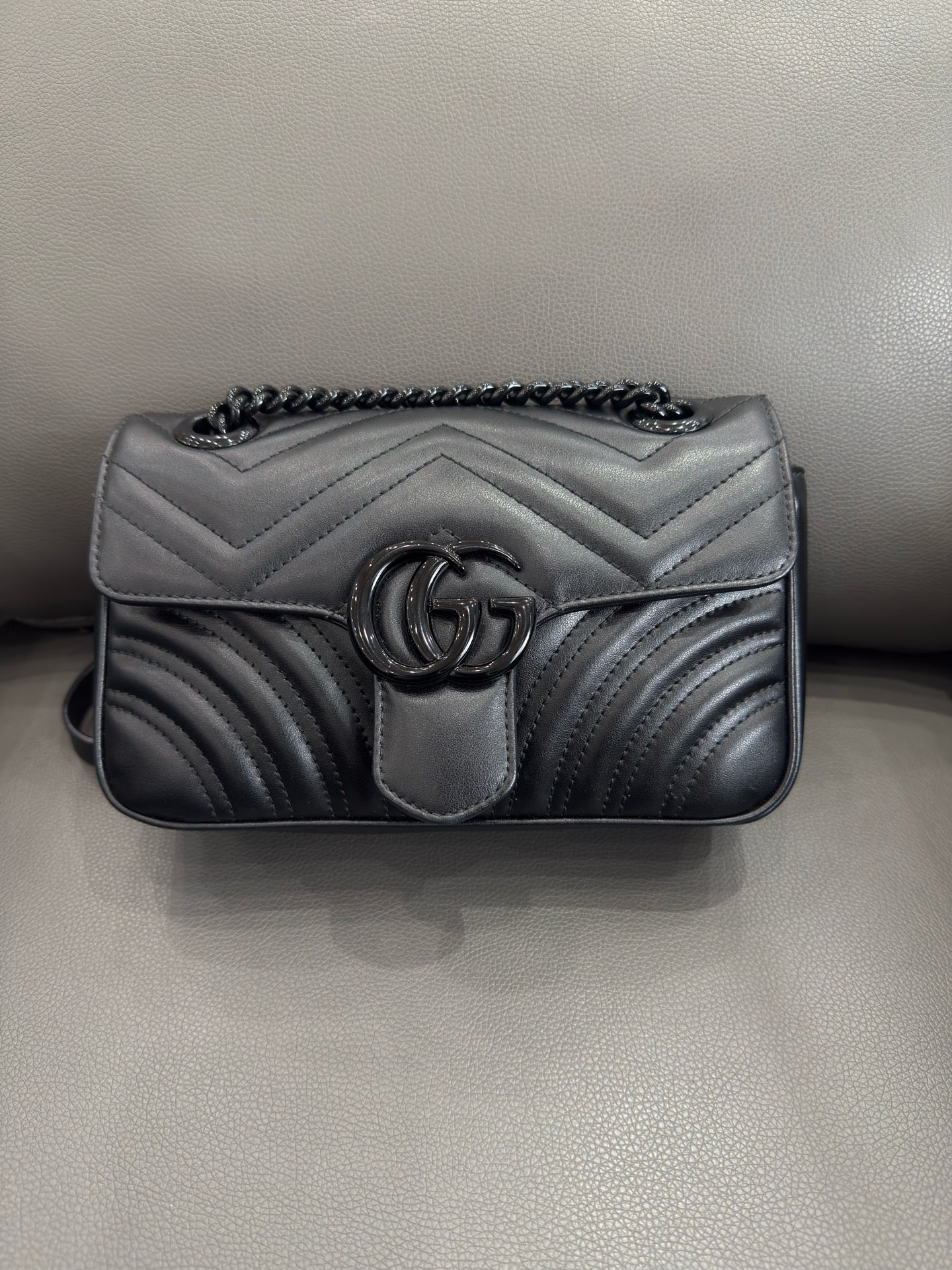 Gucci - GG Marmont Matelassé Mini Bag - Leather - Black - (Mini)