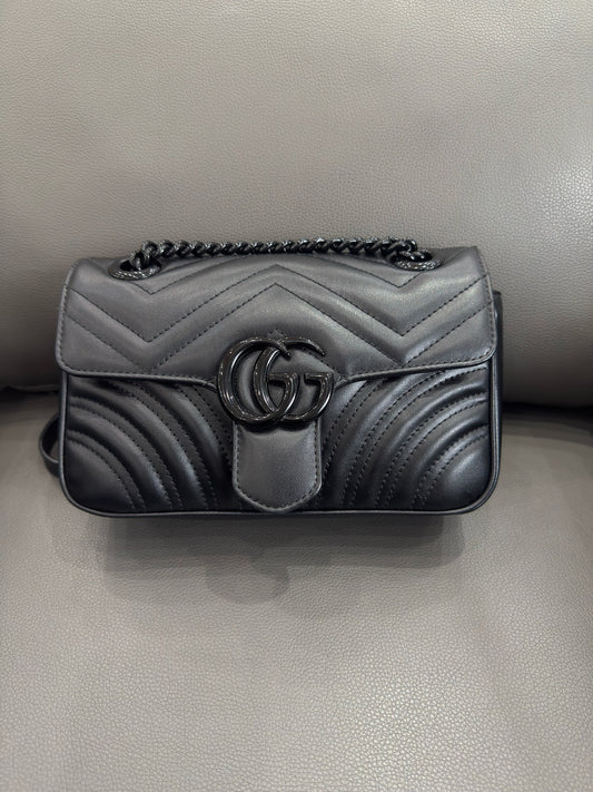 Gucci - GG Marmont Matelassé Mini Bag - Leather - Black - (Mini)