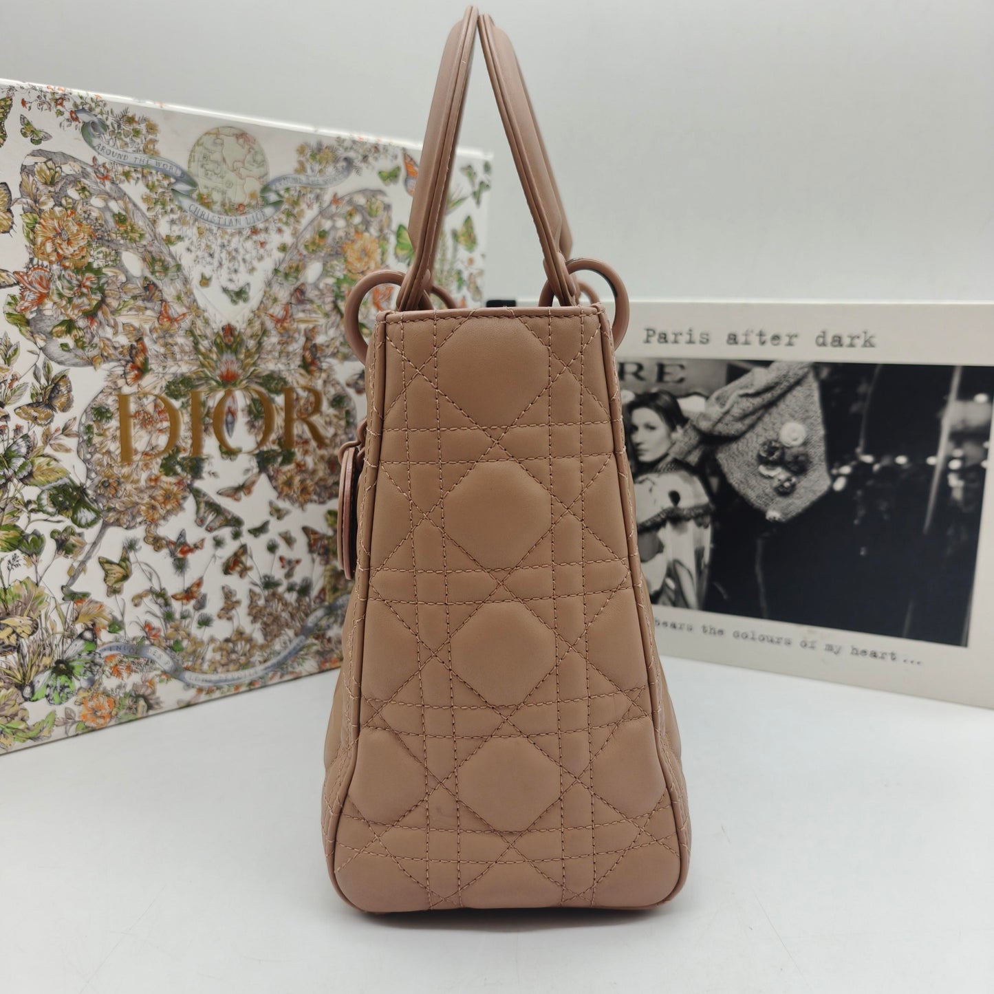 Dior - Lady Dior - Lambskin leather - Nude Pink - (Medium)