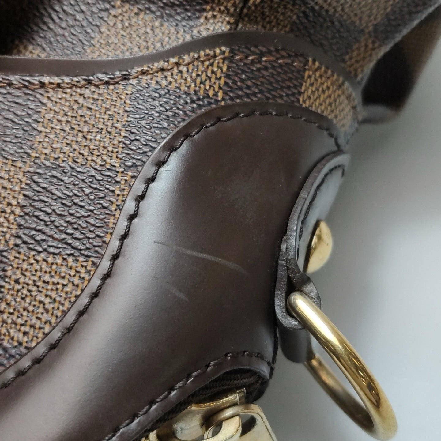 Louis Vuitton - Evora MM - Damier Ebene coated canvas with leather trim - Brown - (medium)