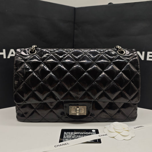 Chanel - 2.55 Reissue - Patent leather - Black - (Large)