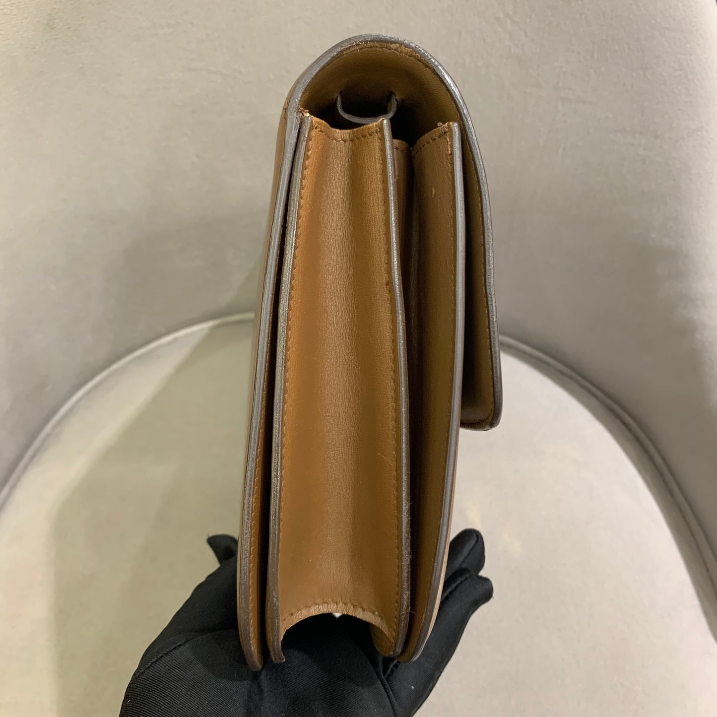 Celine - Classic Box - Calfskin leather - Brown - (Medium)