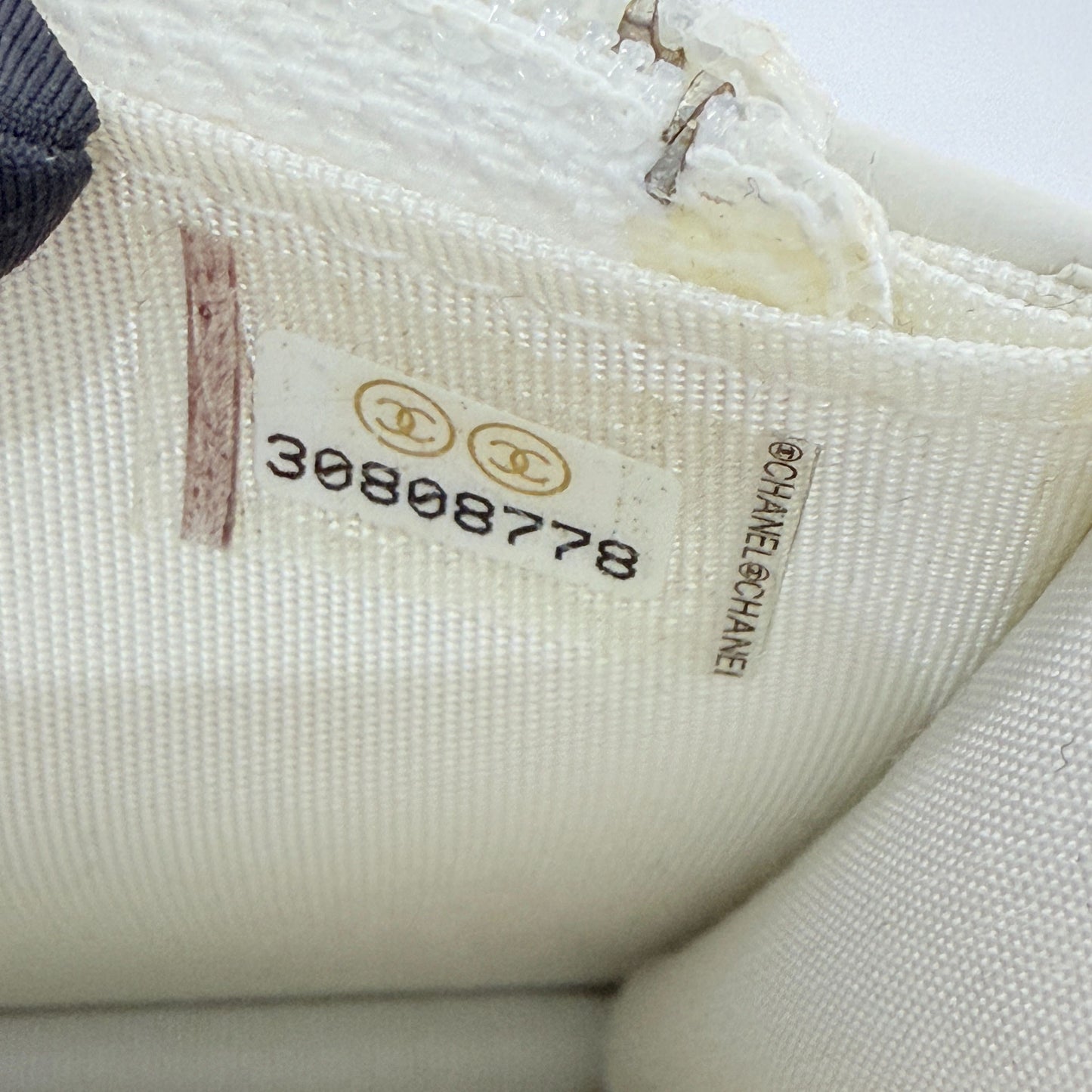 Chanel - Pearl Chain Mini Bag - Calfskin leather - White - (mini)