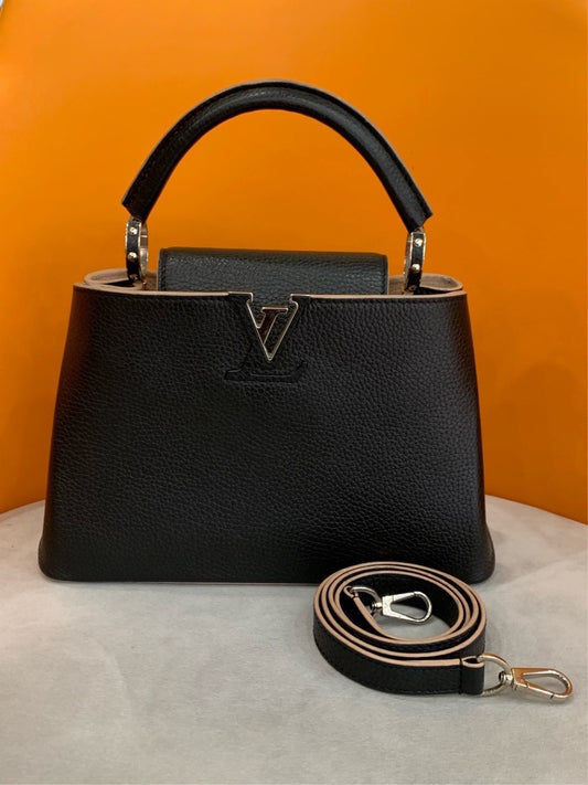 Louis Vuitton - Capucines BB - Leather - Black - (small)