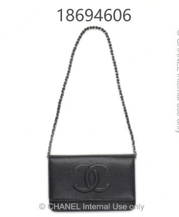 Chanel - WOC (Wallet on Chain) - Caviar leather - Light Blue - (mini)