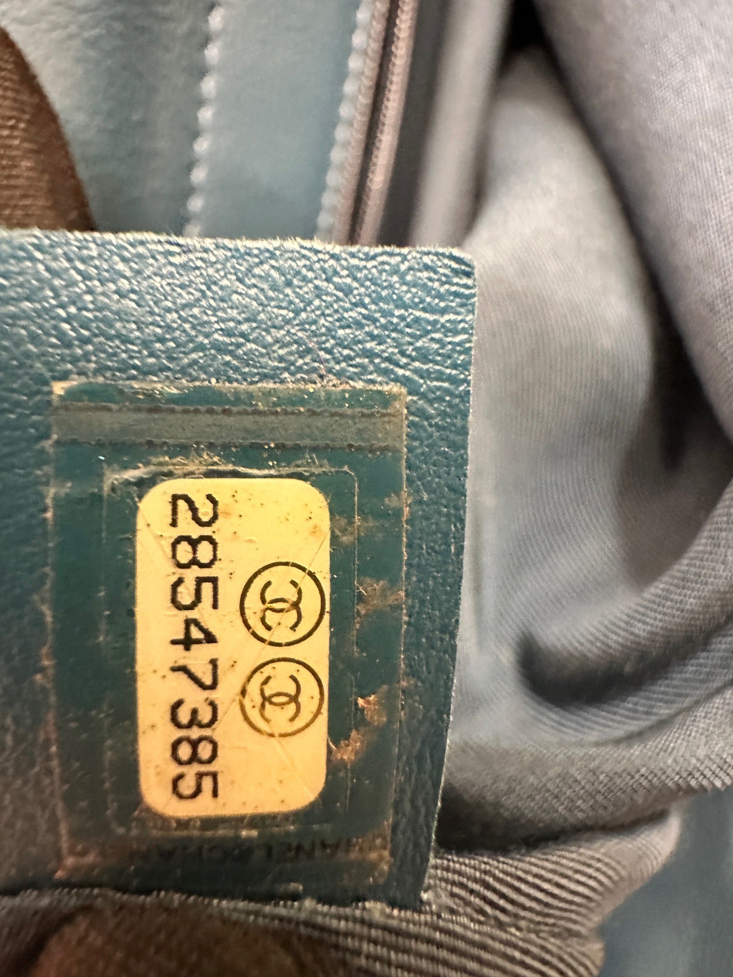 Chanel - Business Affinity Shopping Tote - Grained leather - Blue - (medium)