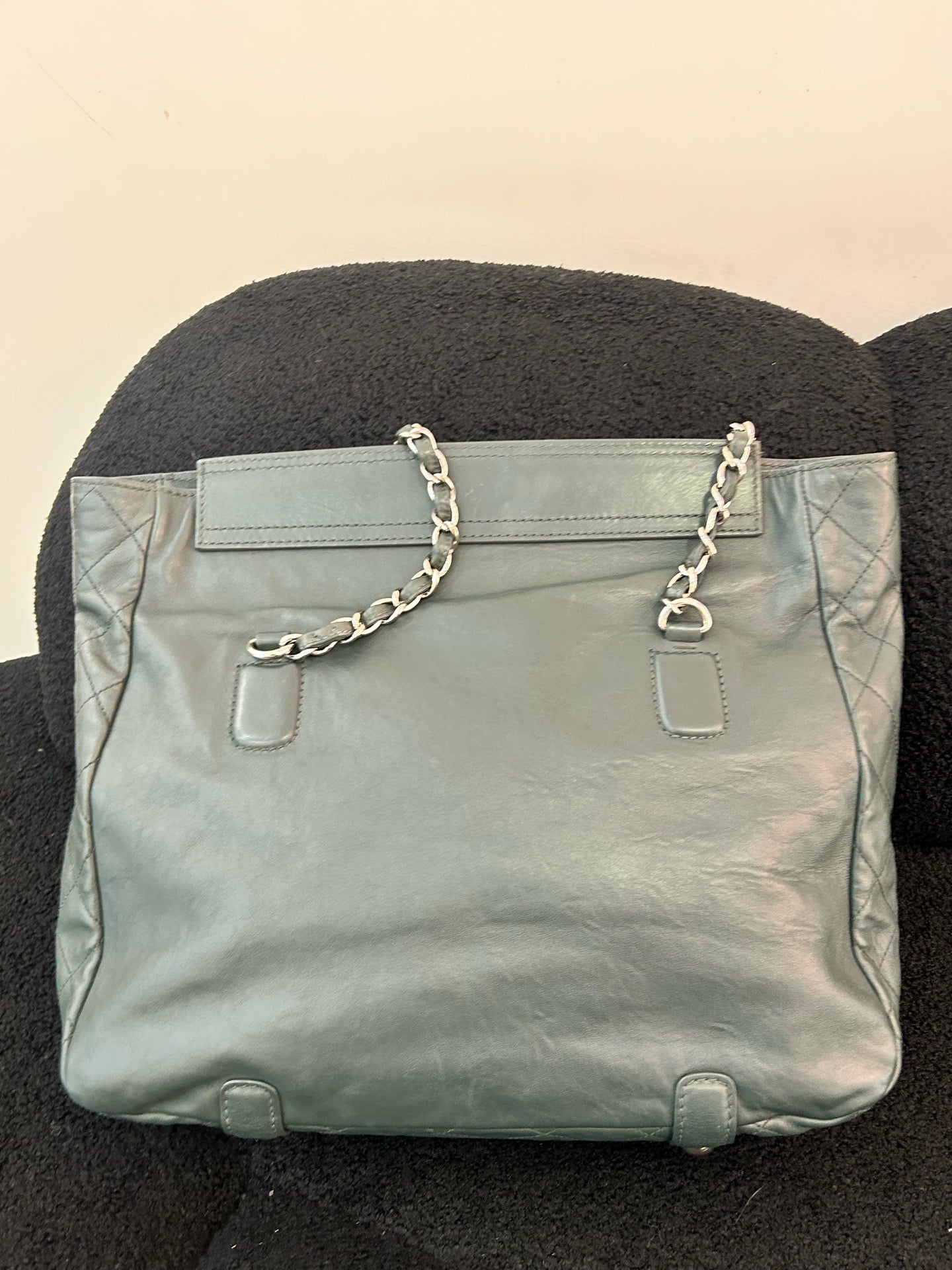 Chanel - 2.55 Large Tote - Calfskin leather - Green - (large)