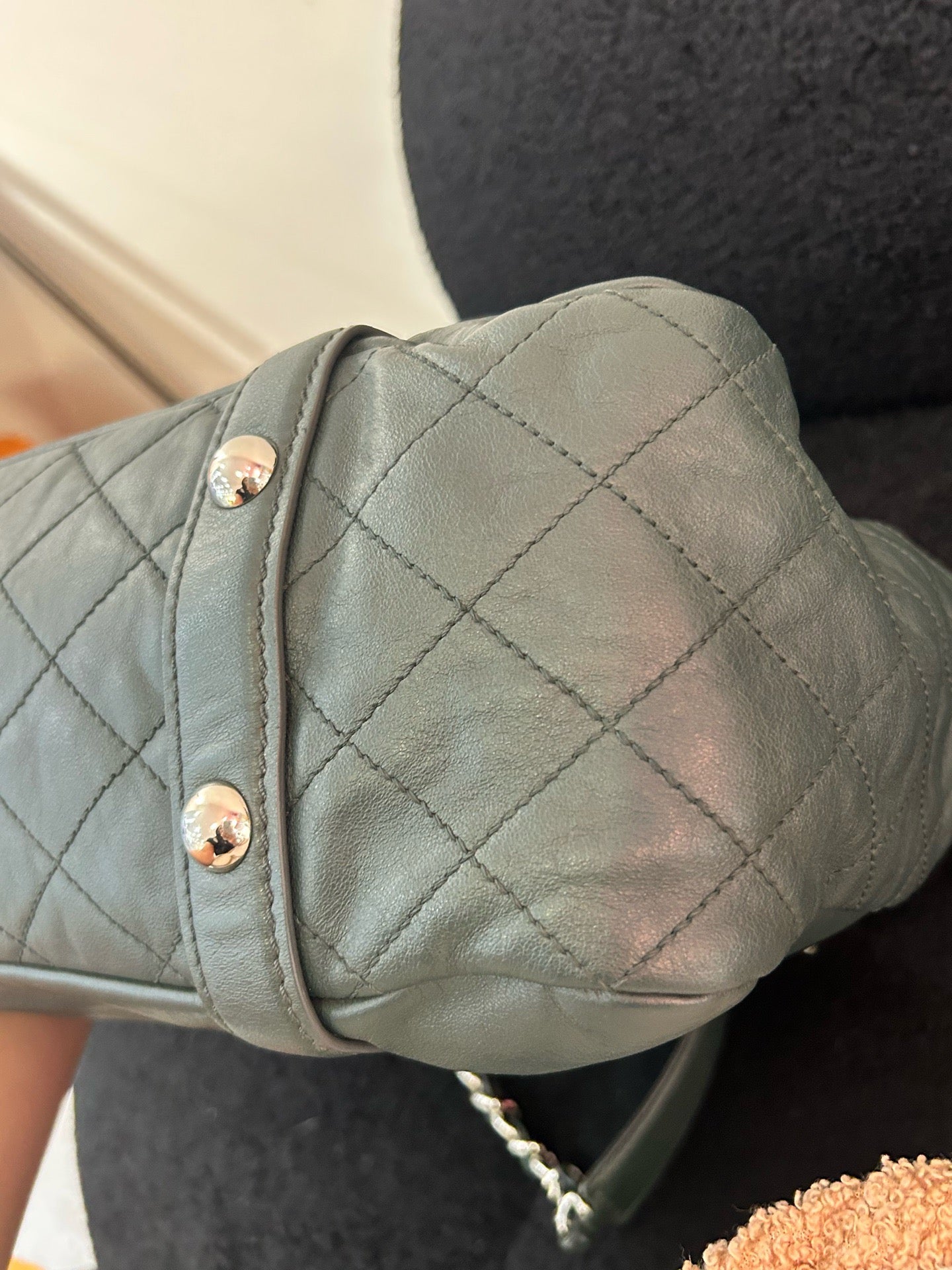 Chanel - 2.55 Large Tote - Calfskin leather - Green - (large)