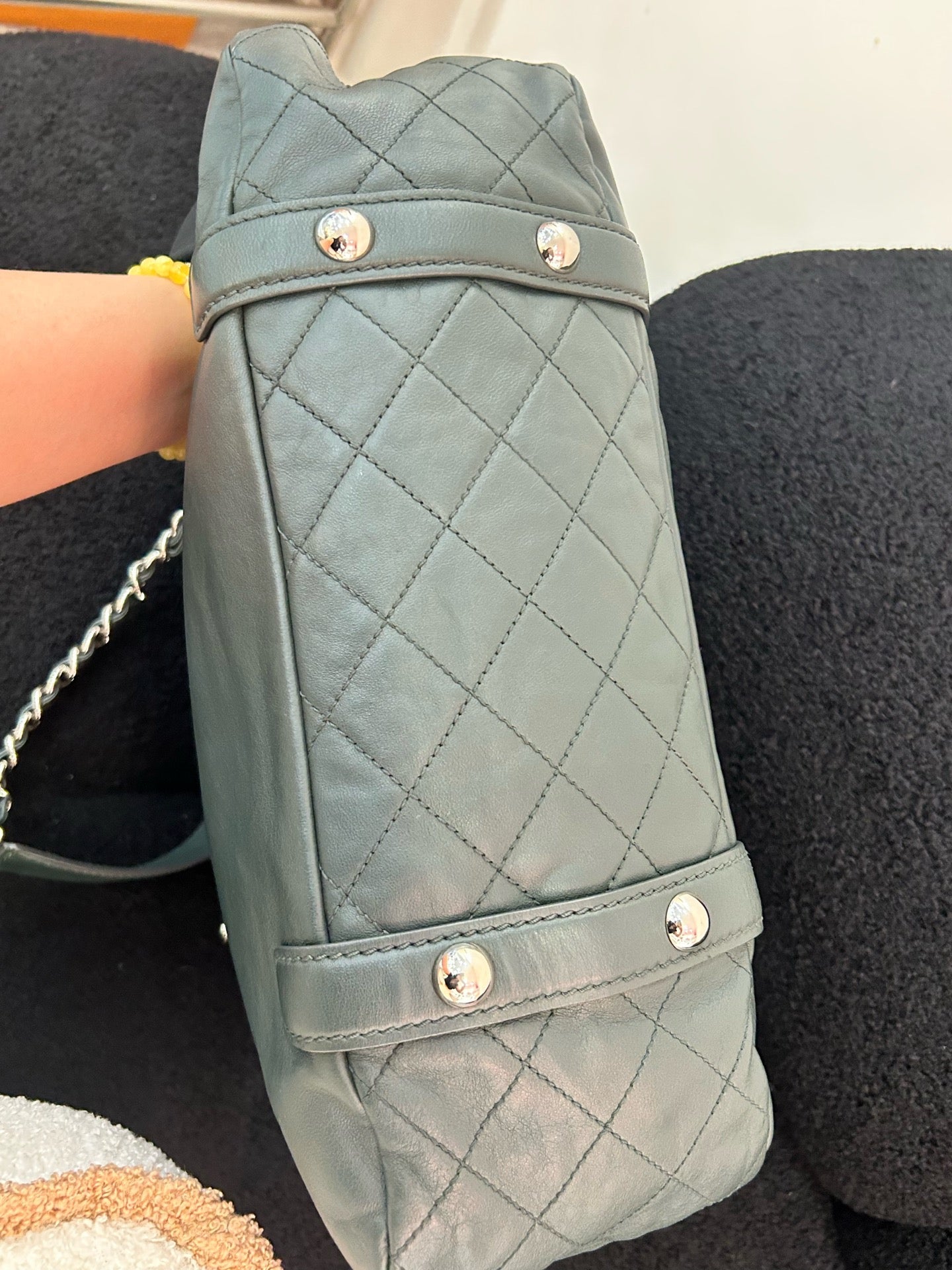 Chanel - 2.55 Large Tote - Calfskin leather - Green - (large)